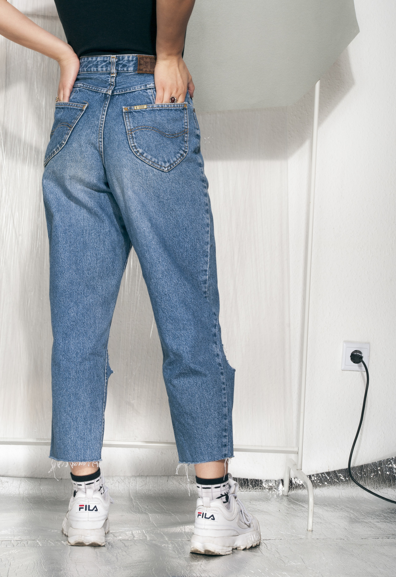 Vintage jeans 90s reworked grunge cut-out denim trousers – Pop Sick Vintage