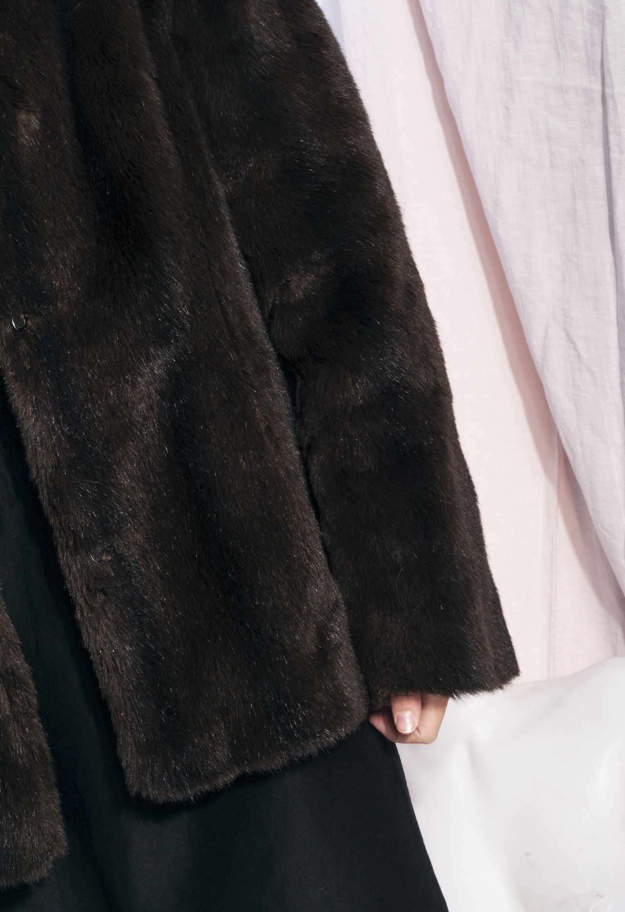Vintage faux fur coat 60s fake fur mod winter coat in brown – Pop Sick ...