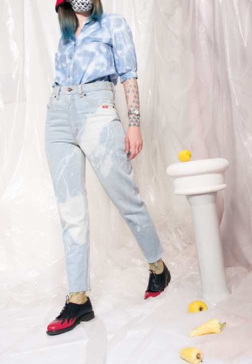 Vintage Diesel jeans 80s reworked bleached slim denim pants – Pop Sick  Vintage