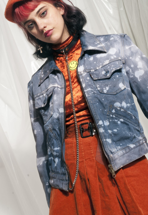 levi's tie dye denim jacket