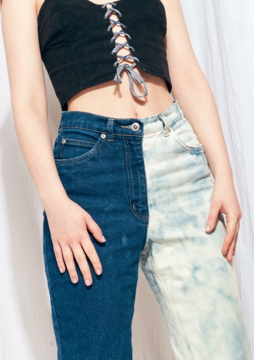Half jeans sale capri
