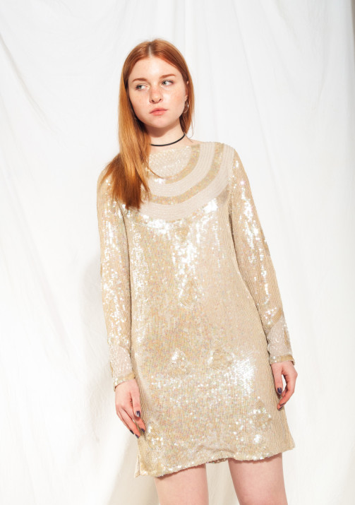 80s sequin dress