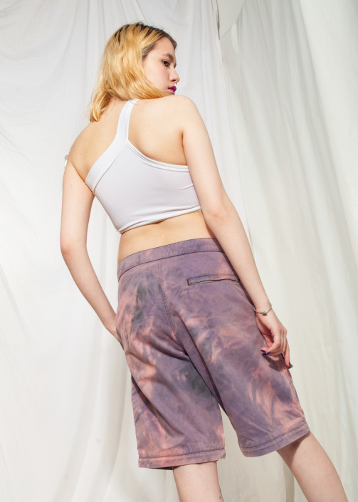 Vintage Fila Denim Shorts 90s Reworked Tie-dye Cargo Jeans â Pop Sick Vintage