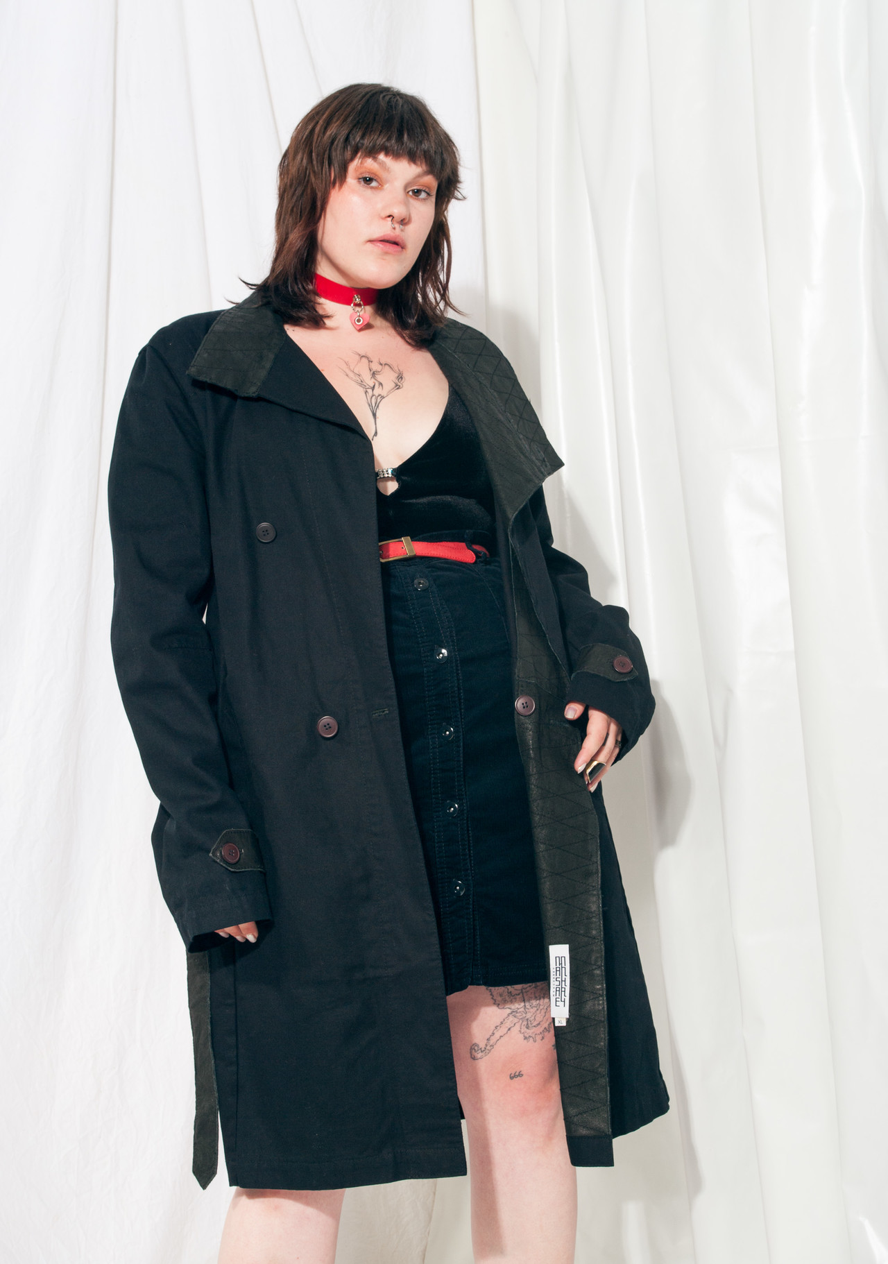 Trench clearance coat 90s