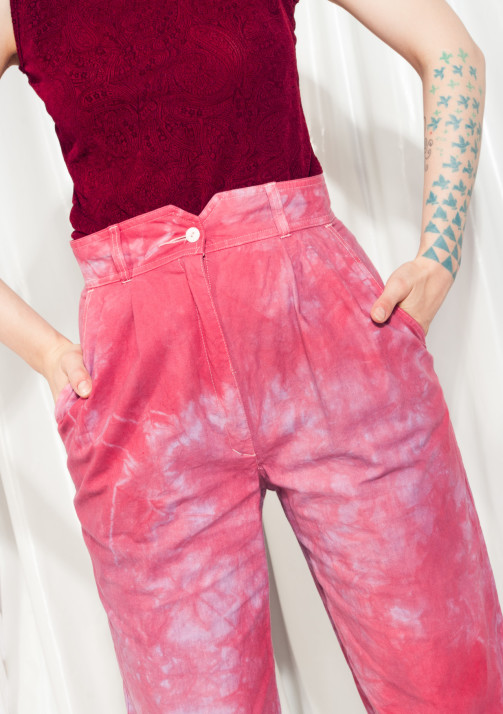 Reworked Trousers 80s Vintage Tie-dyed Tapered Pants – Pop Sick Vintage