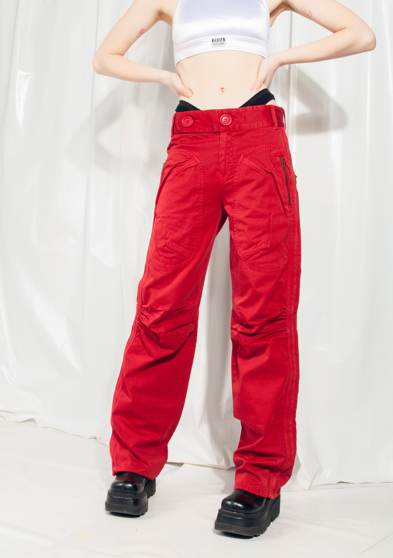 Vintage Miss Sixty Utility Trousers Y2K Deadstock Jeans â Pop Sick Vintage