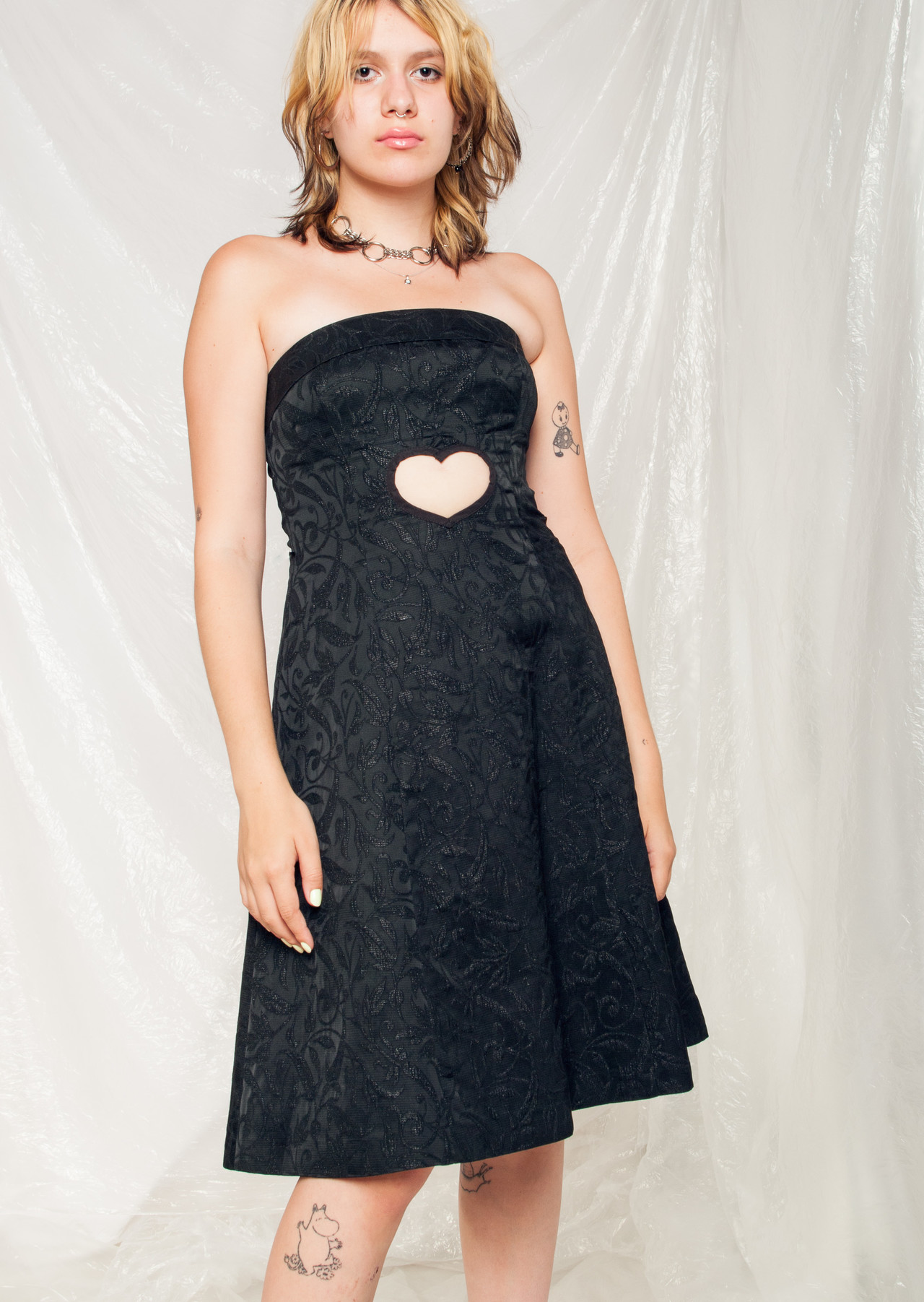 Vintage Party Dress 90s Reworked Cut Out Heart Prom Midi Pop Sick Vintage vintage-party-dress-90s-reworked-cut-out-heart-prom-midi-pop-sick-vintage