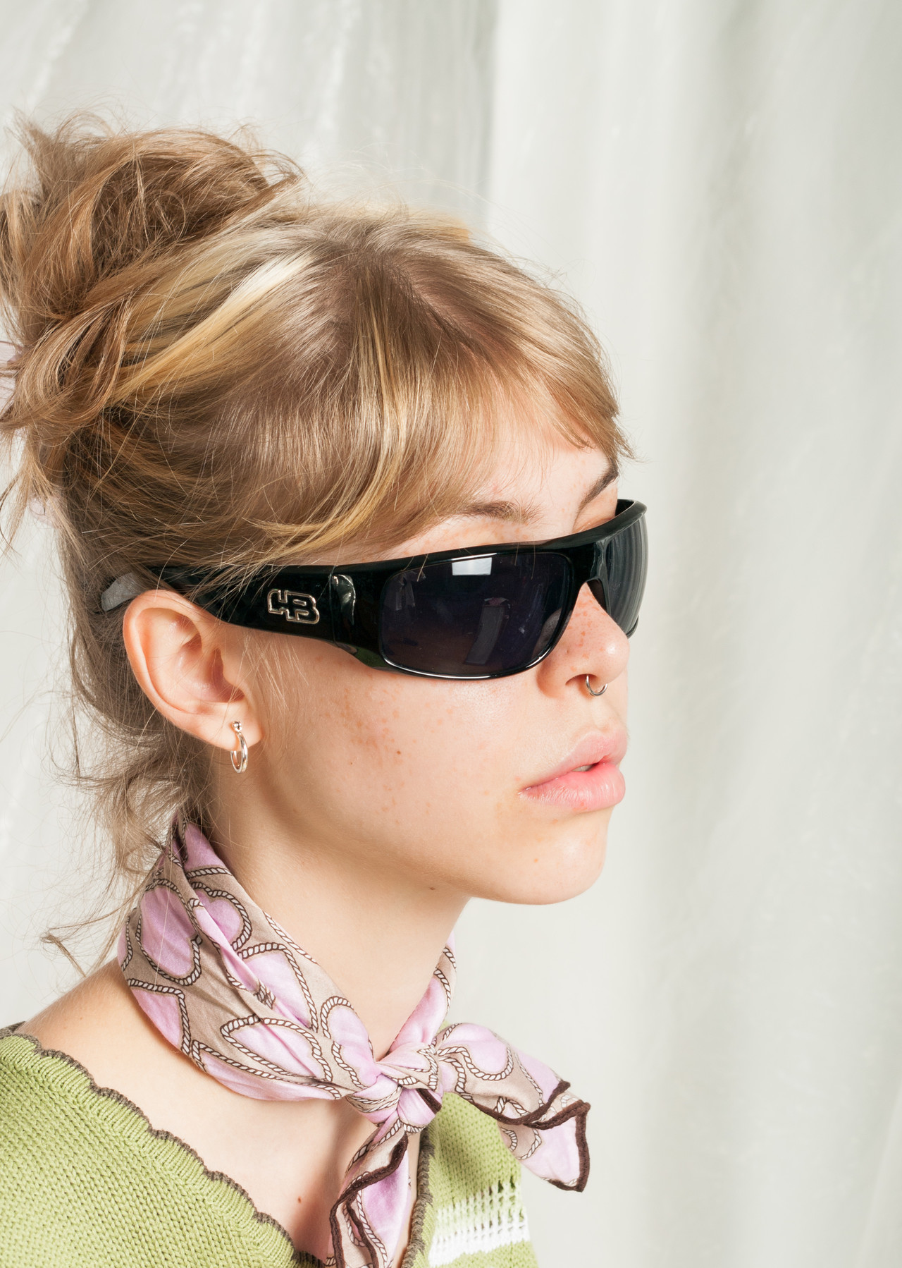 Vintage Sunglasses Y2K Matrix Rave Glasses in Black Plastic Pop Sick