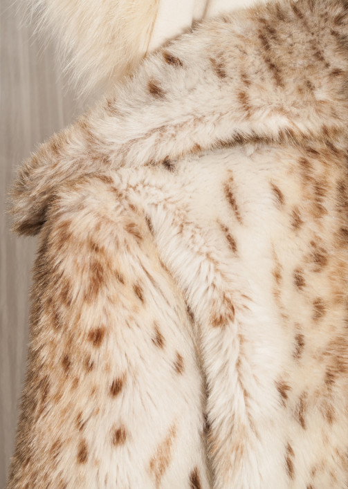 Leopard faux fur coat cheap australia