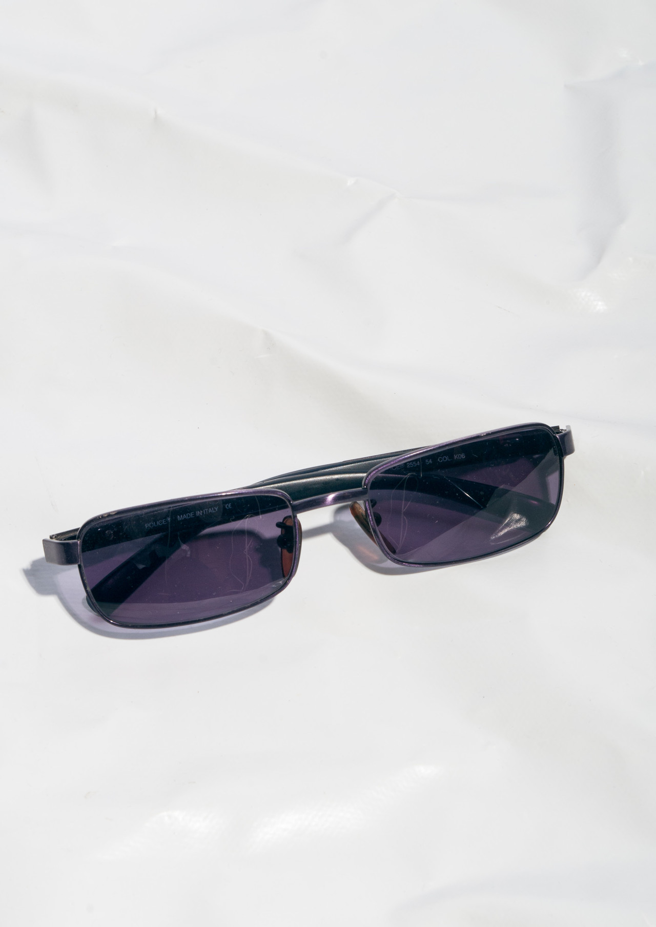 Vintage Police Sunglasses Y2K Rectangular Shades – Pop Sick Vintage