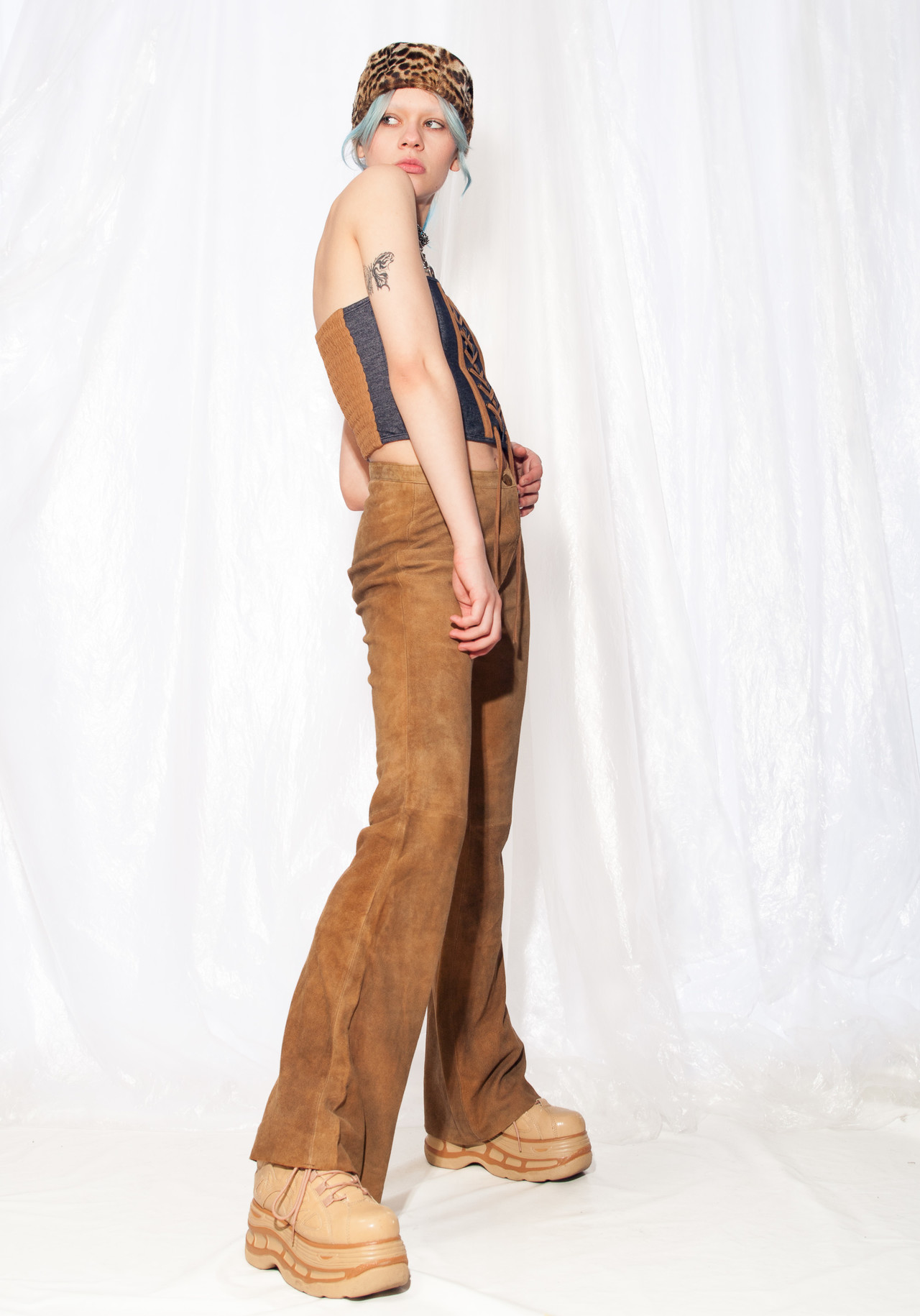 パンツ argueculture leather flare pants y2k 146fe7e7-a082-414c-929a-