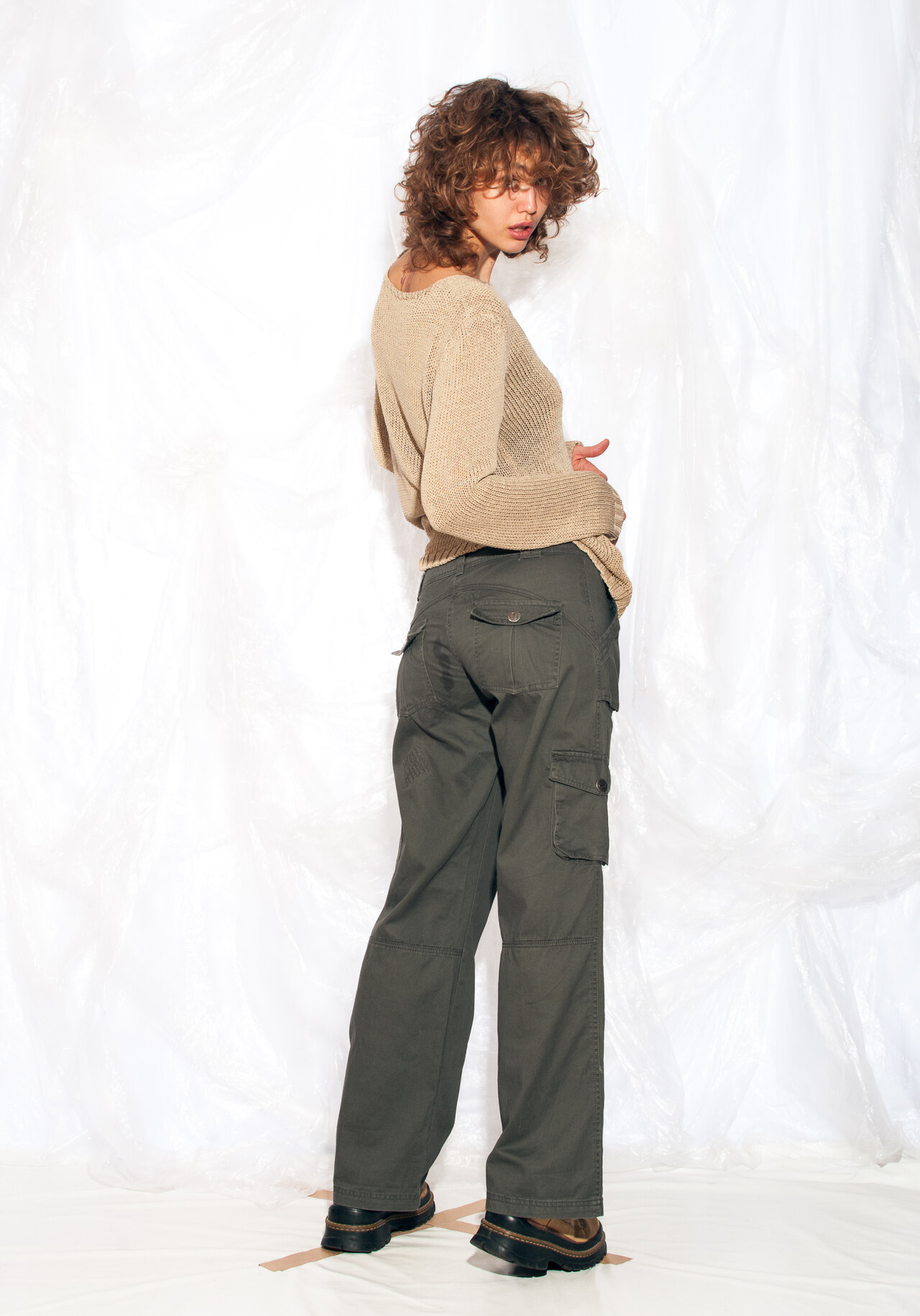 Vintage Y2K Cargo Trousers in Khaki Low Rise Gorpcore – Pop Sick