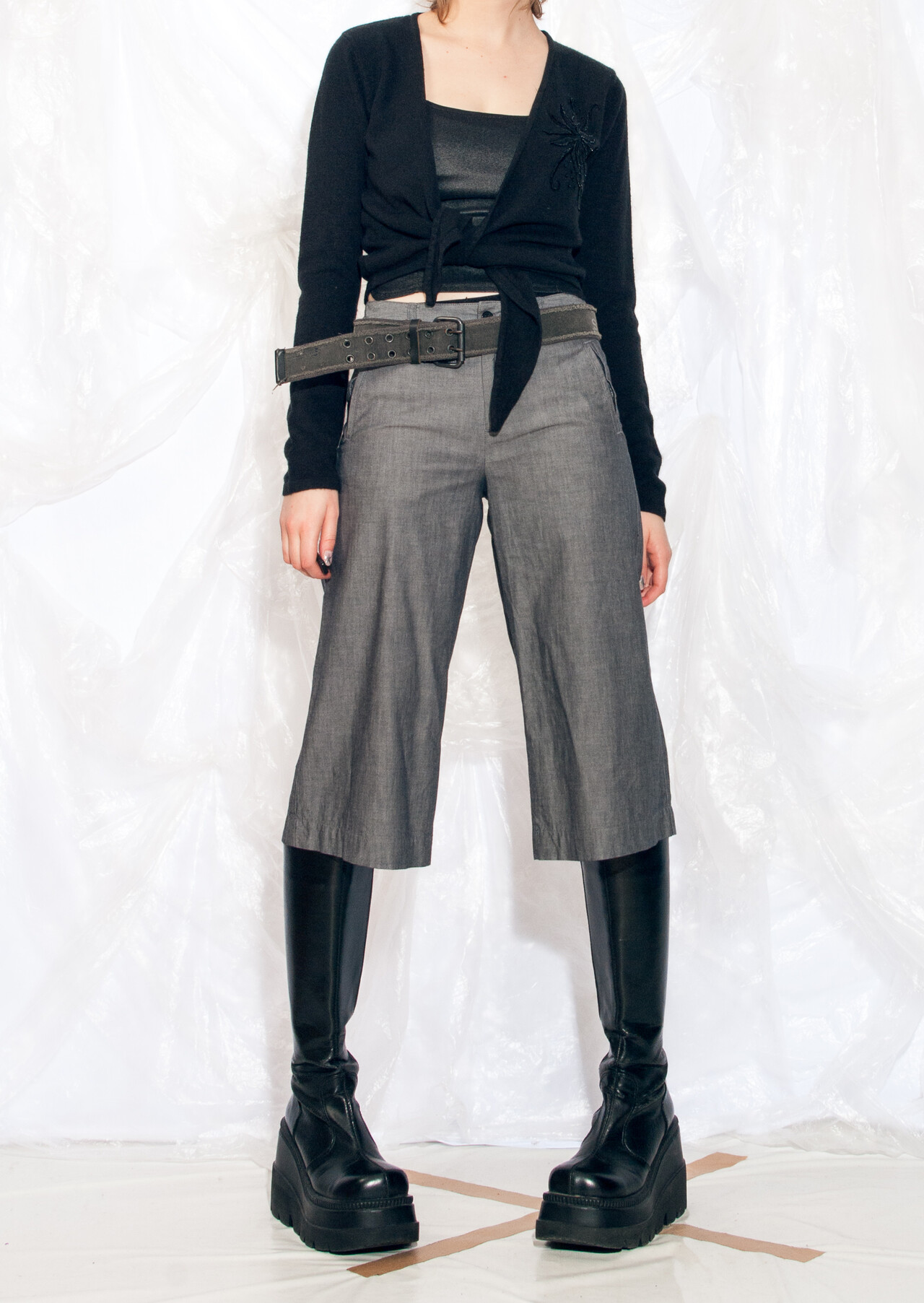 Vintage crop trousers 90s reworked capri pants – Pop Sick Vintage