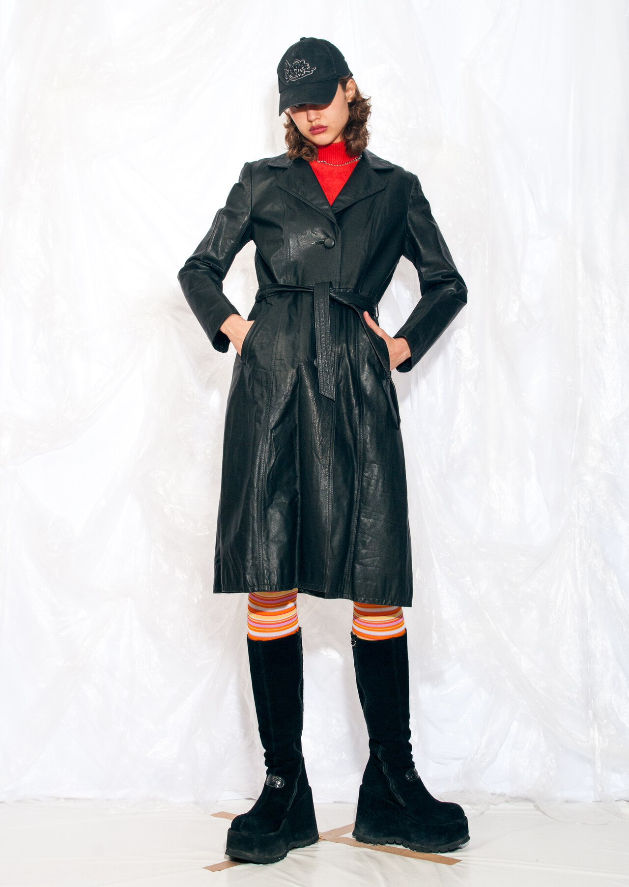 Vintage 90s Leather Trench Coat in Black – Pop Sick Vintage Vintage 90s Leather Trench Coat in Black – Pop Sick Vintage