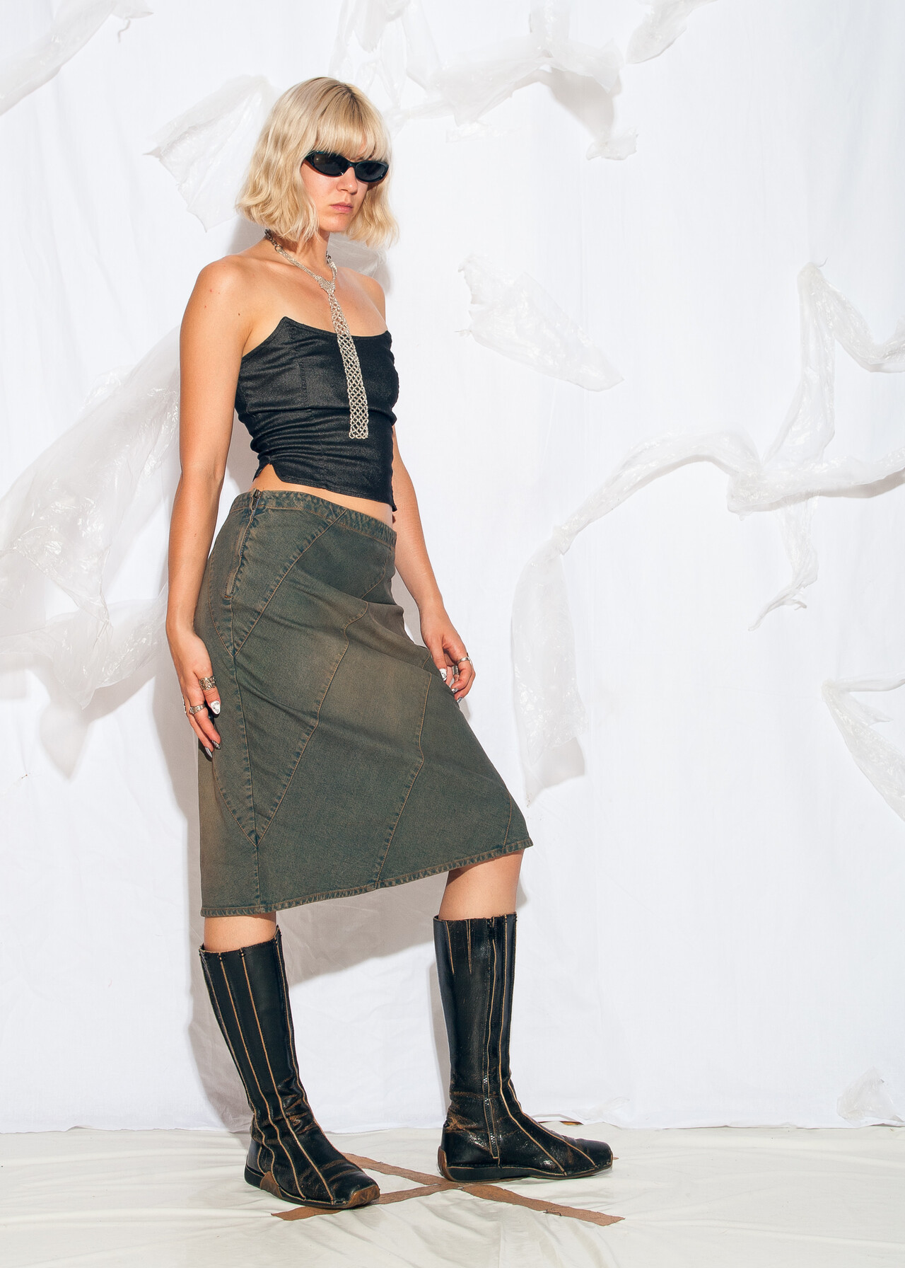 Midi skirt y2k sales