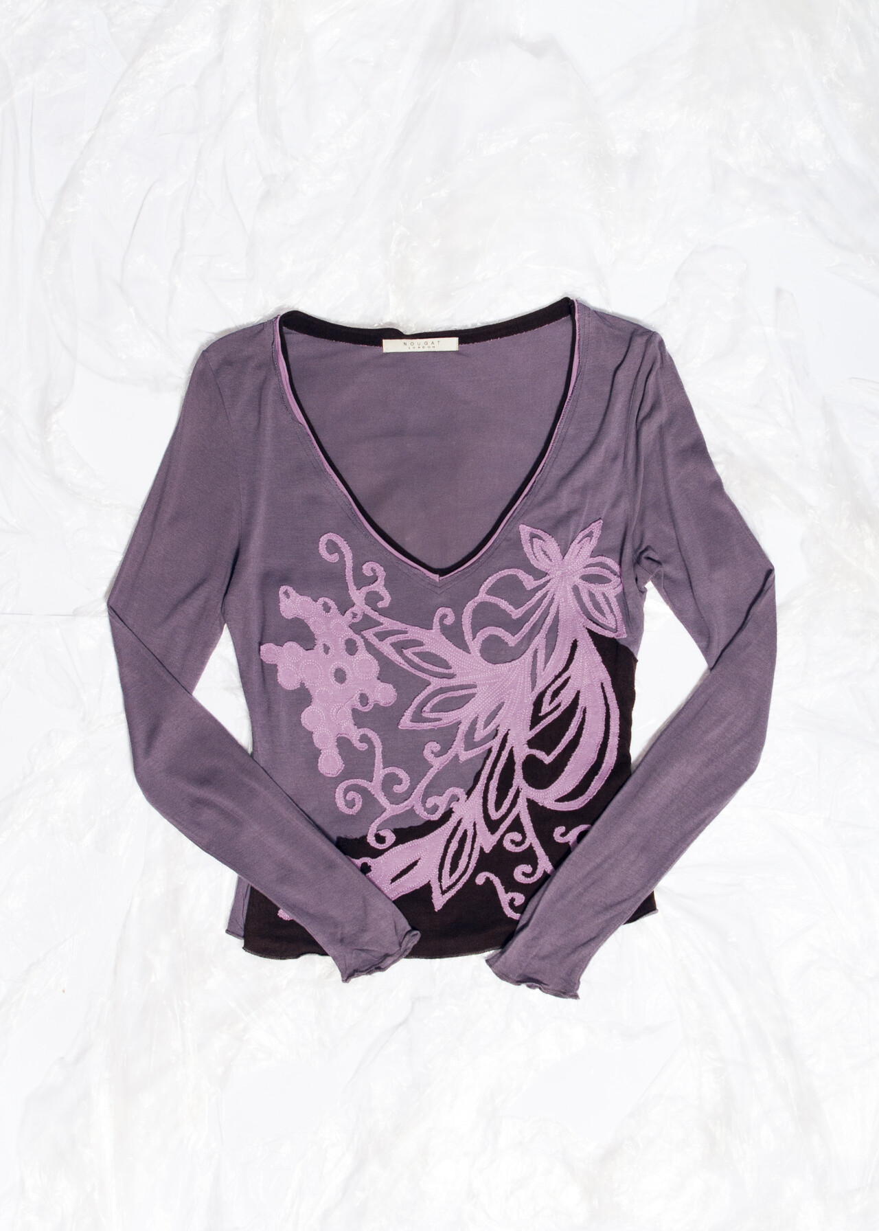 Vintage Y2K Whimsigoth Long Sleeved Top in Purple – Pop Sick