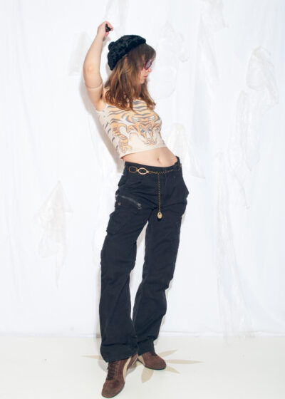 Vintage Y2K Cargo Jeans in Black