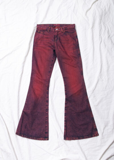 Vintage Y2K Killah by Miss Sixty Flare Jeans in Purple Red