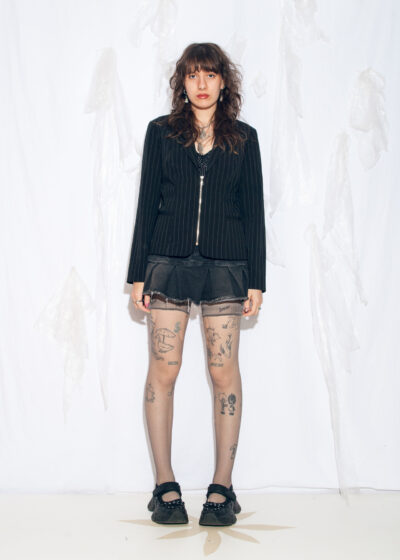 Vintage Y2K Office Siren Blazer in Black