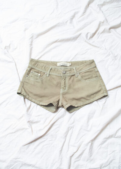 Reworked Vintage Y2K Denim Shorts in Green