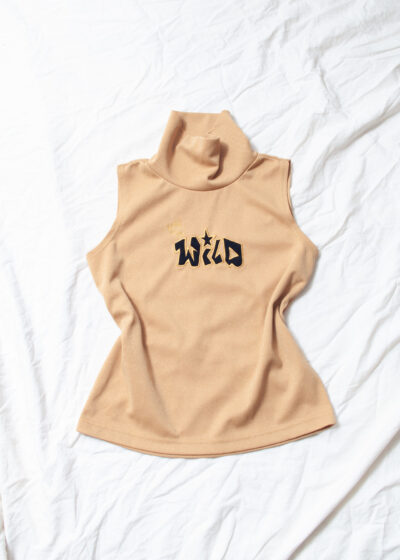 Vintage Y2K WILD Glam Top in Gold