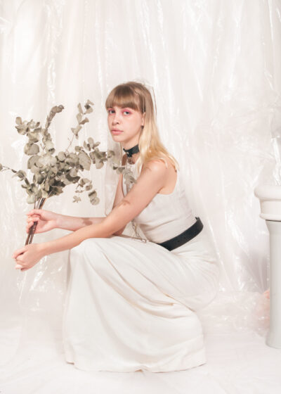 Vintage dress 90s long white wedding evening maxi dress