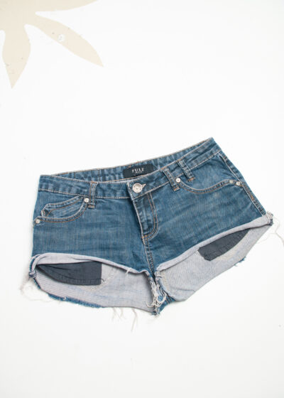 Vintage Y2K Pulz Denim Micro Shorts in Blue