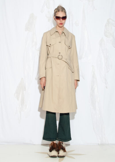 Vintage 70s Beige Trench Coat