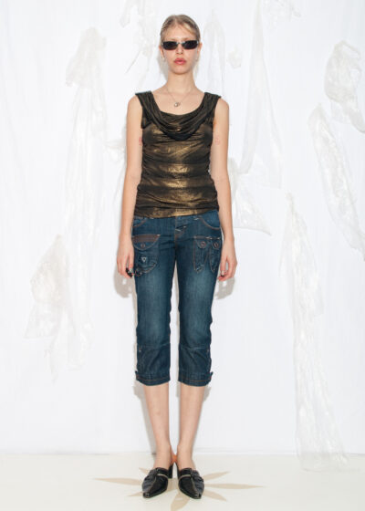 Vintage Y2K Capri Jeans in Blue