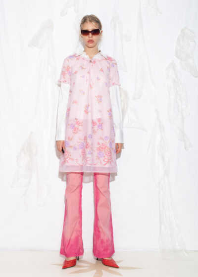 Vintage 50s St. Michael Slip Dress in Pastel Pink