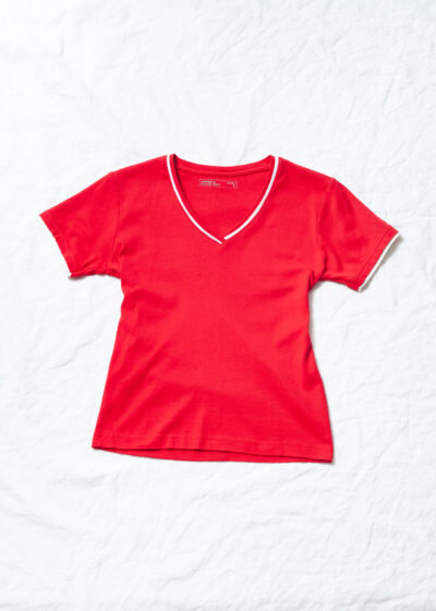 Vintage Y2K Red Cotton Baby Tee