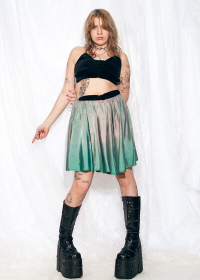 Reworked Coordinates 80s Vintage Party Set Skirt Bustier