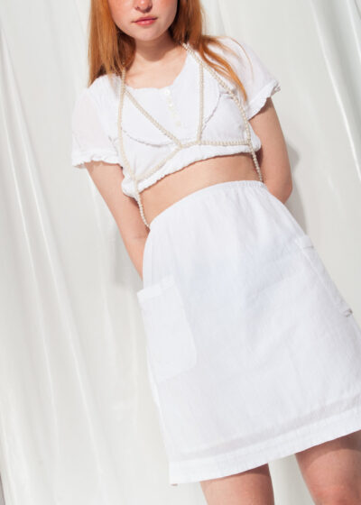 Reworked Vintage Co-ords Y2K Fairycore Cottagecore White Set