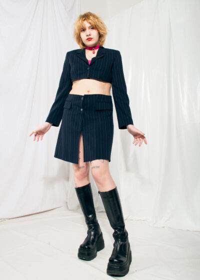 Vintage Skirt Suit 90s Reworked Betty Barclay Business Set