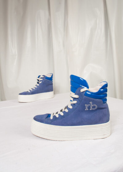 Vintage Roccobarocco Sneakers 90s Leather Platform Shoes