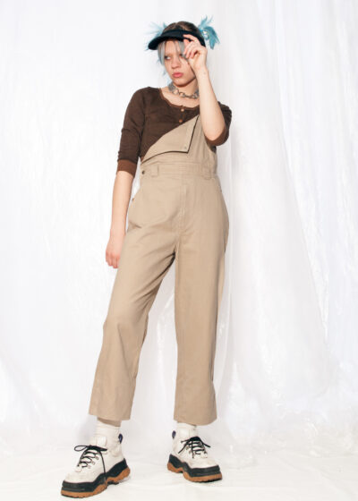 Vintage Dungarees 90s Daisy Patch Gorpcore Cargo Jumpsuit