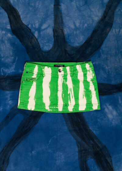 Reworked Y2K Mini Skirt in Green