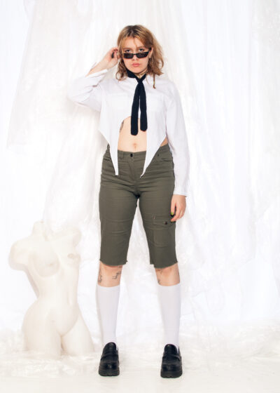 Vintage Jorts Y2K Gorpcore Capri Pants in Khaki