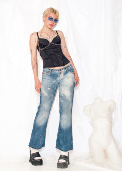 Vintage Flare Jeans Y2K Miss Sixty Bootcut Denim Pants