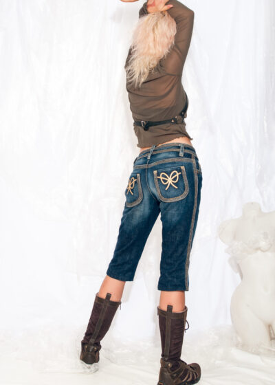 Vintage Y2K Dsquared2 Capri Jeans Bow Pocket Low Rise