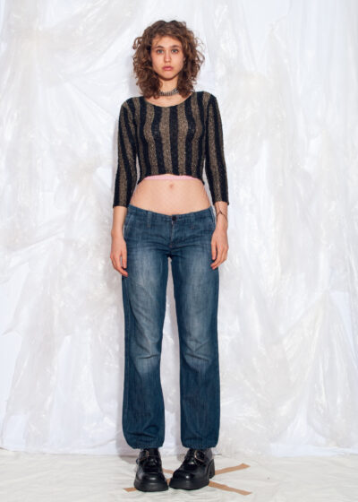 Vintage Y2K G-Star Raw Jeans in Blue Denim with Low Rise