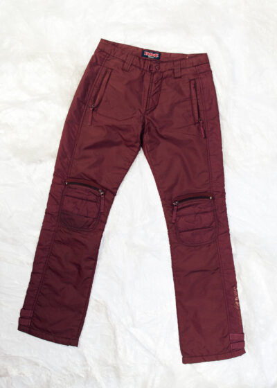 Vintage Y2K Miss Sixty Techwear Trousers in Maroon