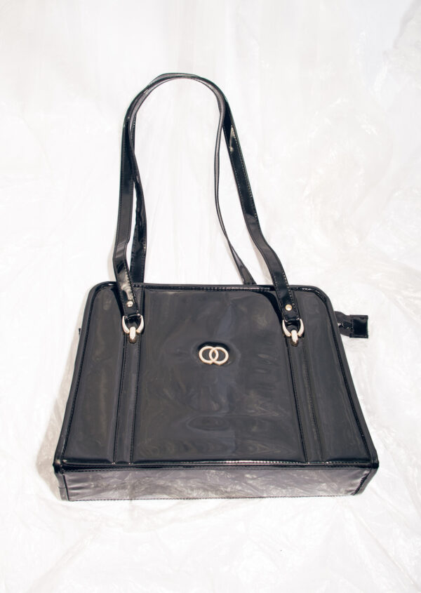 Vintage 80s Box Bag in Black Patent Leather – Pop Sick Vintage