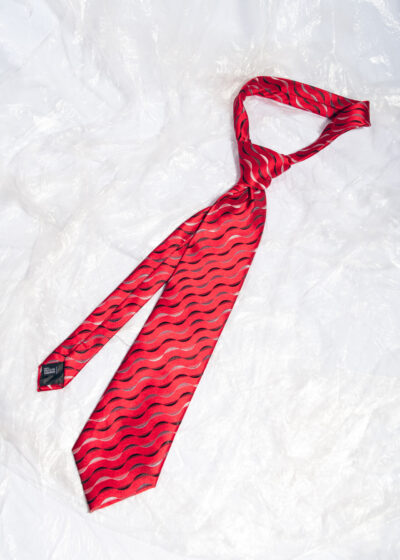 Vintage Y2K Punk Tie in Red