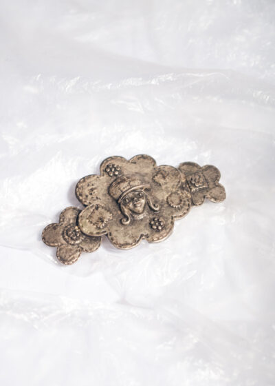 Vintage Y2K Cop Copine Paris Hair Clip in Silver Whimsigoth