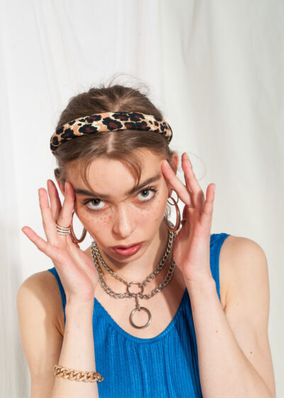 Vintage Hair Band 90s Leopard Print Accessory