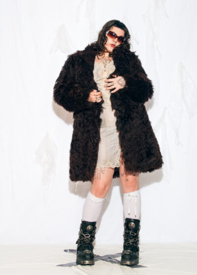 Vintage 70s Real Fur Winter Coat in Brown