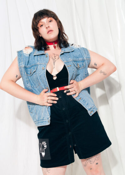 Vintage Denim Vest 90s Grunge Reworked Oversized Waistcoat