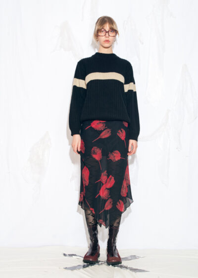 Vintage Y2K Oversized Knit Jumper in Black