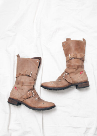 Vintage Y2K Miss Sixty Buckle Boots in Brown